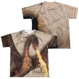 Hobbit Movie Trilogy, The Smaug Attack - Youth All-Over Print T-Shirt Youth All-Over Print T-Shirt (Ages 8-12) The Hobbit   