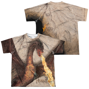 The Hobbit Smaug Attack youth all-over print t-shirt for ages 8 to 12