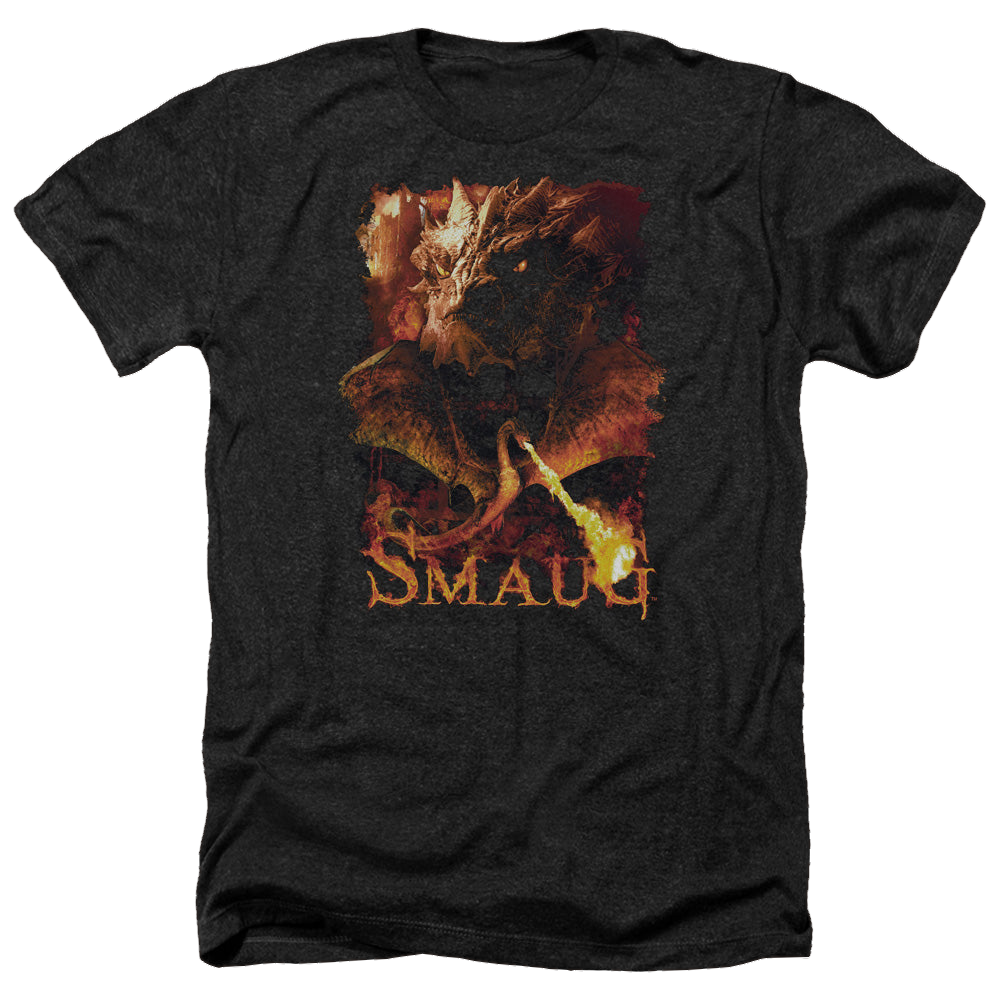 Hobbit Movie Trilogy, The Smolder - Men's Heather T-Shirt Men's Heather T-Shirt The Hobbit   