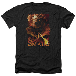 Hobbit Movie Trilogy, The Smolder - Men's Heather T-Shirt Men's Heather T-Shirt The Hobbit   