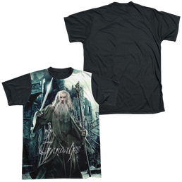 Hobbit Movie Trilogy, The Wizard - Men's Black Back T-Shirt Men's Black Back T-Shirt The Hobbit   