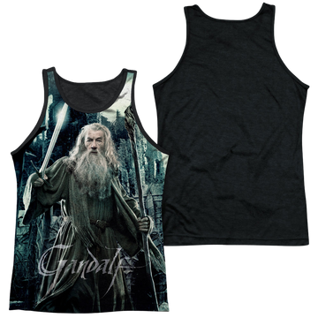 The Hobbit Wizard men's black back tank