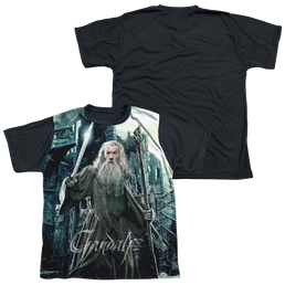 Hobbit Movie Trilogy, The Wizard - Youth Black Back T-Shirt Youth Black Back T-Shirt (Ages 8-12) The Hobbit   