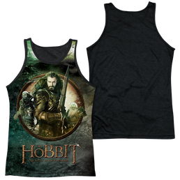 Hobbit Movie Trilogy, The Dwarves Vs Azog - Men's Black Back Tank Top Men's Black Back Tank The Hobbit   