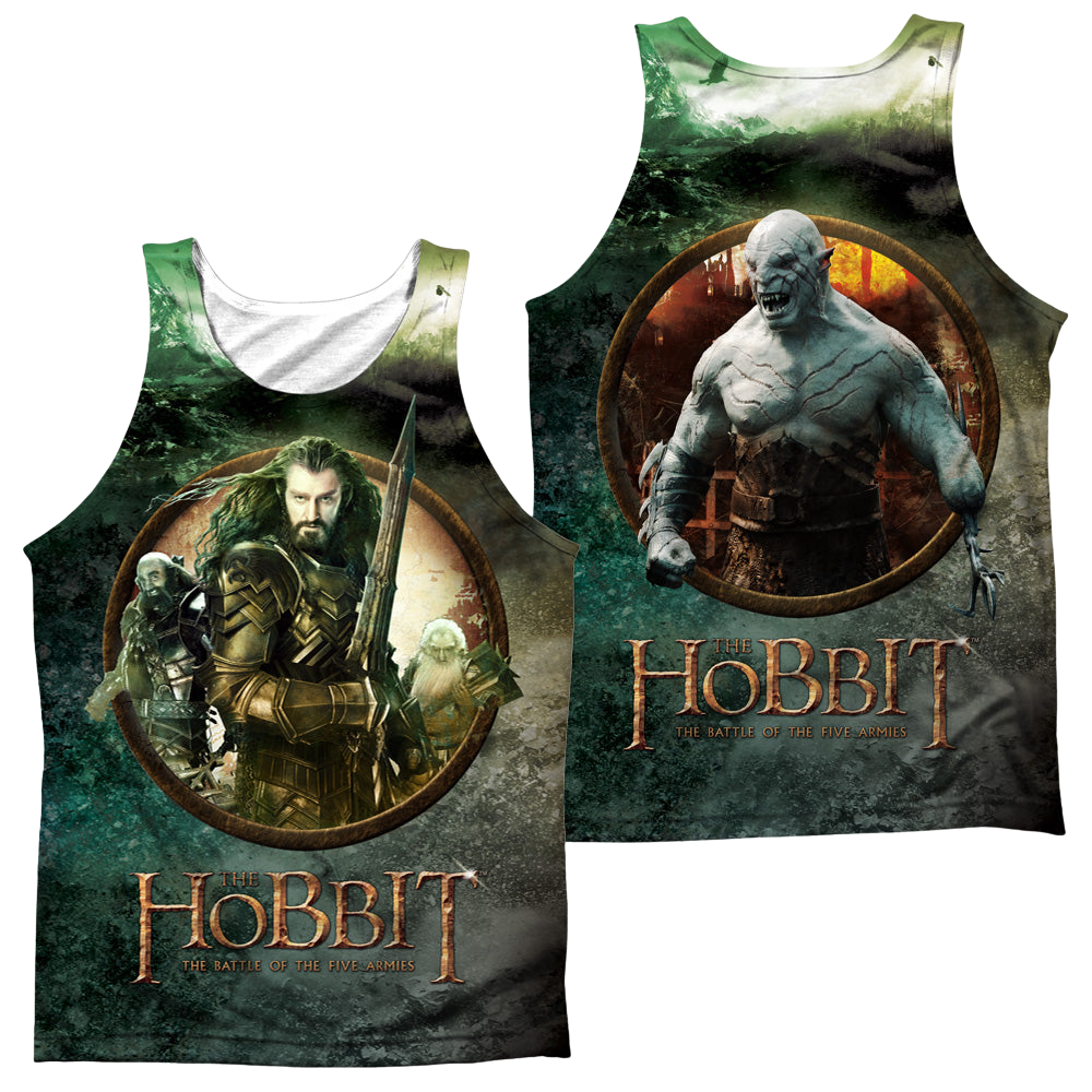 Hobbit Movie Trilogy, Dwarves Vs Azog F/B - Men's All Over Print Tank Men's All Over Print Tank The Hobbit   