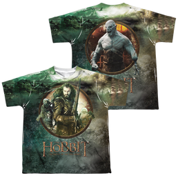 Hobbit Movie Trilogy, The Dwarves Vs Azog - Youth All-Over Print T-Shirt Youth All-Over Print T-Shirt (Ages 8-12) The Hobbit   