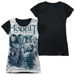 Hobbit Movie Trilogy, The Ready For Battle - Juniors Black Back T-Shirt Juniors Black Back T-Shirt The Hobbit   