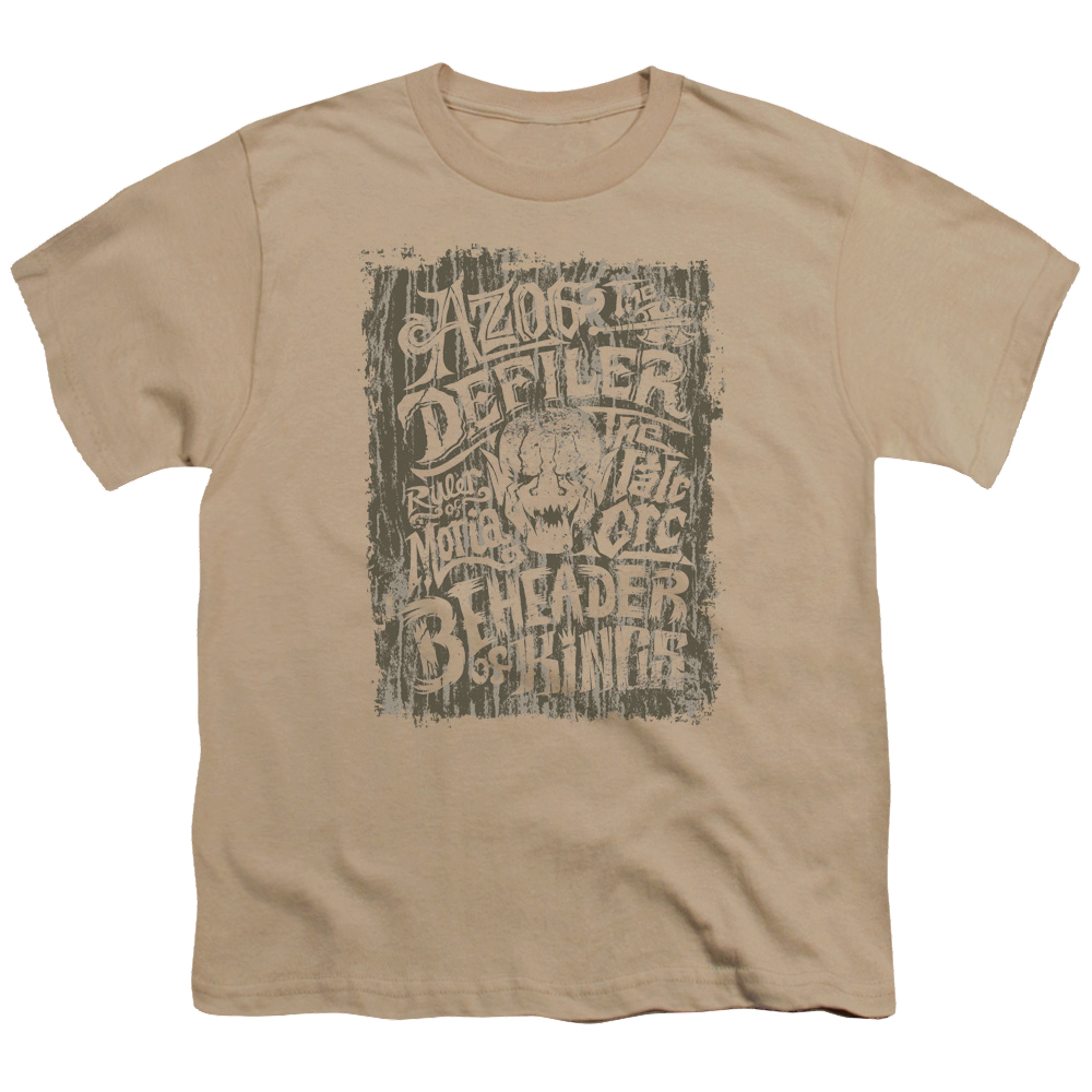 Hobbit Movie Trilogy, The Azog - Youth T-Shirt Youth T-Shirt (Ages 8-12) The Hobbit   