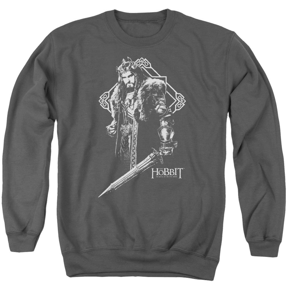 Hobbit Movie Trilogy, The King Thorin - Men's Crewneck Sweatshirt Men's Crewneck Sweatshirt The Hobbit   