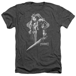 Hobbit Movie Trilogy, The King Thorin - Men's Heather T-Shirt Men's Heather T-Shirt The Hobbit   