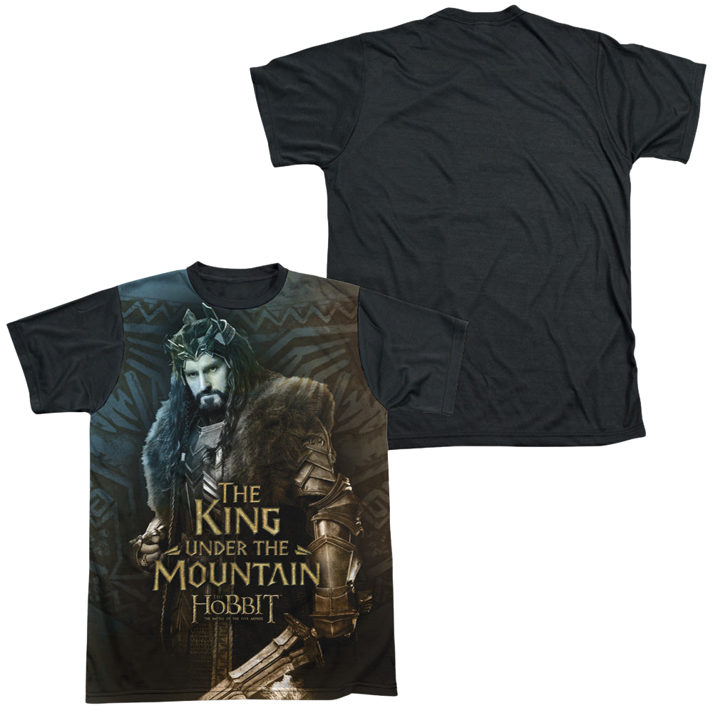 Hobbit Movie Trilogy, The King - Men's Black Back T-Shirt Men's Black Back T-Shirt The Hobbit   