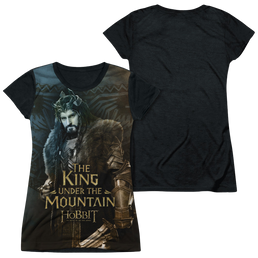Hobbit Movie Trilogy, The King - Juniors Black Back T-Shirt Juniors Black Back T-Shirt The Hobbit   