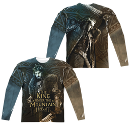 Hobbit Movie Trilogy, The King (Front/Back Print) - Men's All-Over Print Long Sleeve Men's All-Over Print Long Sleeve The Hobbit   