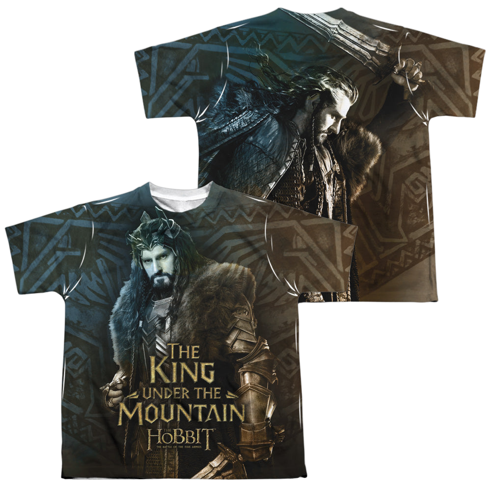 Hobbit Movie Trilogy, The King (Front/Back Print) - Youth All-Over Print T-Shirt Youth All-Over Print T-Shirt (Ages 8-12) The Hobbit   