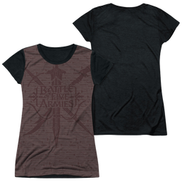 Hobbit Movie Trilogy, The Weapons - Juniors Black Back T-Shirt Juniors Black Back T-Shirt The Hobbit   