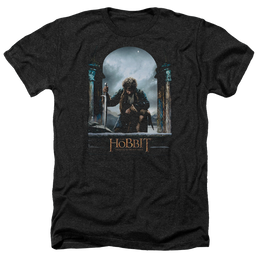 Hobbit Movie Trilogy, The Bilbo Poster - Men's Heather T-Shirt Men's Heather T-Shirt The Hobbit   