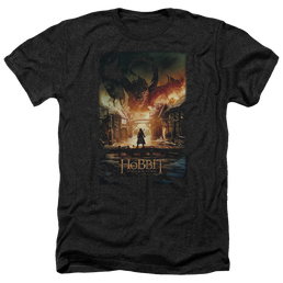 Hobbit Movie Trilogy, The Smaug Poster - Men's Heather T-Shirt Men's Heather T-Shirt The Hobbit   