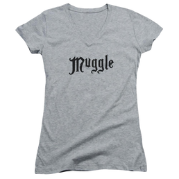 Harry Potter Muggle Juniors V-Neck T-Shirt Juniors V-Neck T-Shirt Harry Potter   