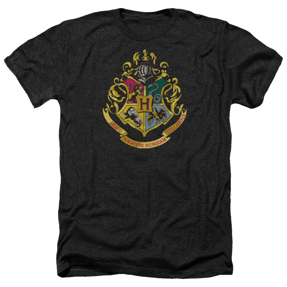 Harry Potter Hogwarts Crest Men's Heather T-Shirt Men's Heather T-Shirt Harry Potter   