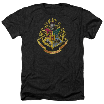 Harry Potter Hogwarts Crest Men's Heather T-Shirt Men's Heather T-Shirt Harry Potter   