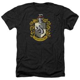 Harry Potter Hufflepuff Crest - Men's Heather T-Shirt Men's Heather T-Shirt Harry Potter   