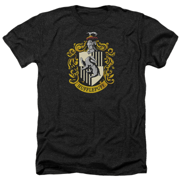 Harry Potter Hufflepuff Crest - Men's Heather T-Shirt Men's Heather T-Shirt Harry Potter   