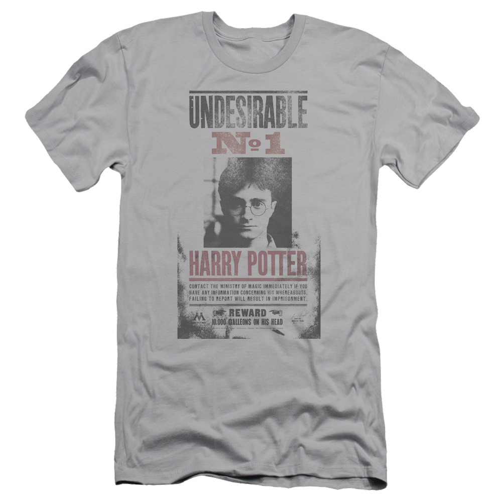Harry Potter Undesirable No1 Distressed Men's Premium Slim Fit T-Shirt Men's Premium Slim Fit T-Shirt Harry Potter   