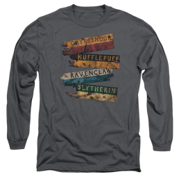 Harry Potter Burnt Banners Men's Long Sleeve T-Shirt Men's Long Sleeve T-Shirt Harry Potter   