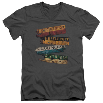 Harry Potter Burnt Banners Men's V-Neck T-Shirt Men's V-Neck T-Shirt Harry Potter   