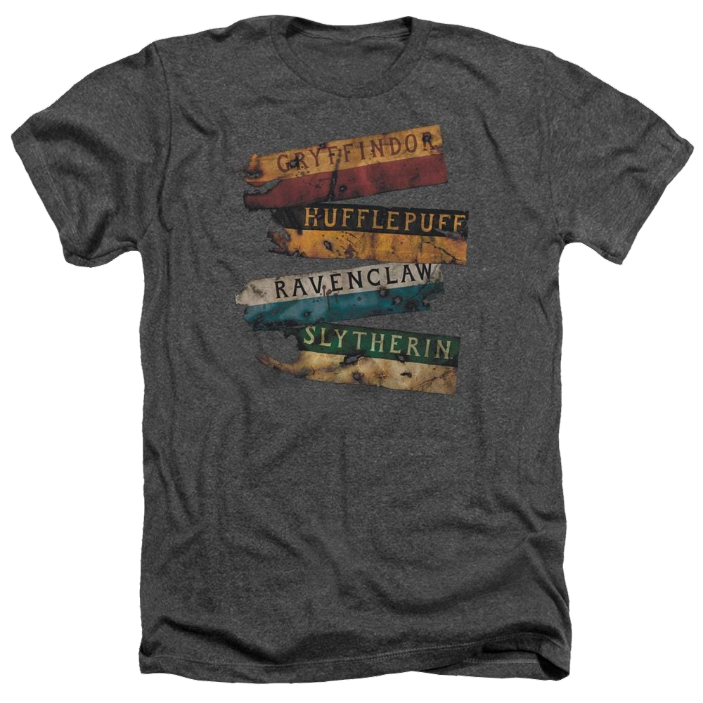 Harry Potter Burnt Banners Men's Heather T-Shirt Men's Heather T-Shirt Harry Potter   