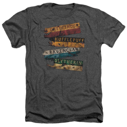 Harry Potter Burnt Banners Men's Heather T-Shirt Men's Heather T-Shirt Harry Potter   