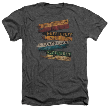 Harry Potter Burnt Banners Men's Heather T-Shirt Men's Heather T-Shirt Harry Potter   