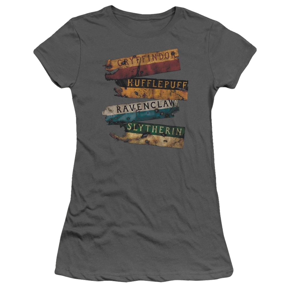 Harry Potter Burnt Banners Juniors T-Shirt Juniors T-Shirt Harry Potter   