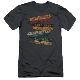 Harry Potter Burnt Banners Men's Premium Slim Fit T-Shirt Men's Premium Slim Fit T-Shirt Harry Potter   