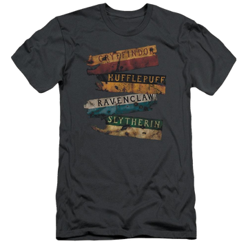 Harry Potter Burnt Banners Men's Premium Slim Fit T-Shirt Men's Premium Slim Fit T-Shirt Harry Potter   