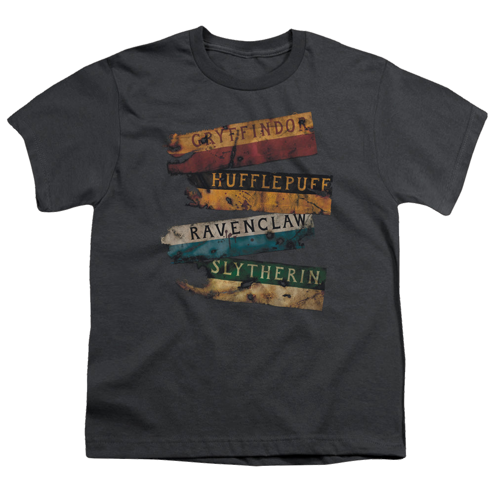 Harry Potter Burnt Banners - Youth T-Shirt Youth T-Shirt (Ages 8-12) Harry Potter   