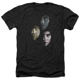 Harry Potter Hero Heads Men's Heather T-Shirt Men's Heather T-Shirt Harry Potter   