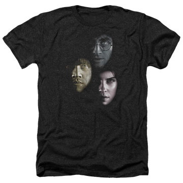 Harry Potter Hero Heads Men's Heather T-Shirt Men's Heather T-Shirt Harry Potter   