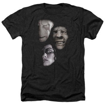 Harry Potter Villian Heads Men's Heather T-Shirt Men's Heather T-Shirt Harry Potter   