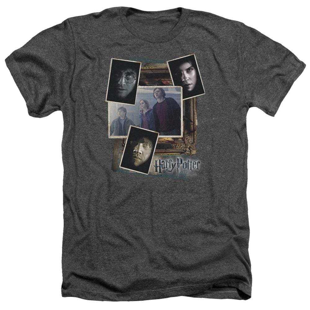 Harry Potter Trio Collage Men's Heather T-Shirt Men's Heather T-Shirt Harry Potter   