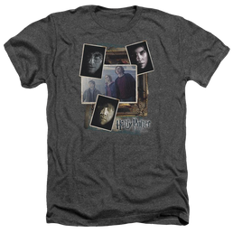 Harry Potter Trio Collage Men's Heather T-Shirt Men's Heather T-Shirt Harry Potter   