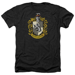 Harry Potter Hufflepuff Crest Men's Heather T-Shirt Men's Heather T-Shirt Harry Potter   