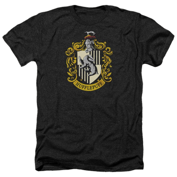Harry Potter Hufflepuff Crest Men's Heather T-Shirt Men's Heather T-Shirt Harry Potter   