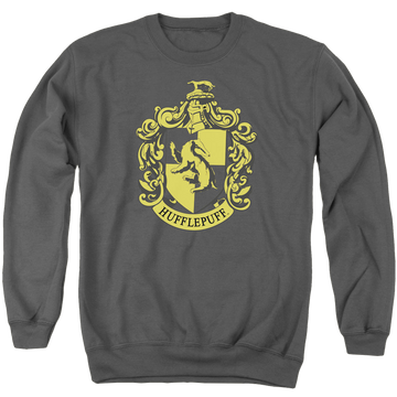 Harry Potter Hufflepuff Crest - Men's Crewneck Sweatshirt Men's Crewneck Sweatshirt Harry Potter   