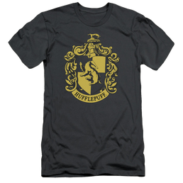 Harry Potter Hufflepuff Crest - Men's Premium Slim Fit T-Shirt Men's Premium Slim Fit T-Shirt Harry Potter   