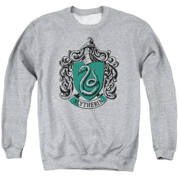 Harry Potter Slytherin Crest Men's Crewneck Sweatshirt Men's Crewneck Sweatshirt Harry Potter   