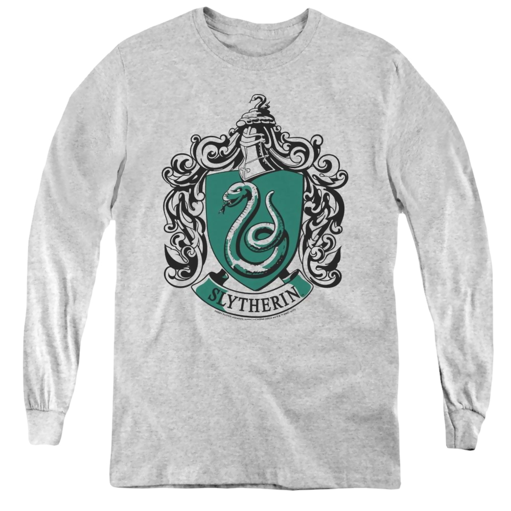 Harry Potter Slytherin Crest - Youth Long Sleeve T-Shirt Youth Long Sleeve T-Shirt Harry Potter   