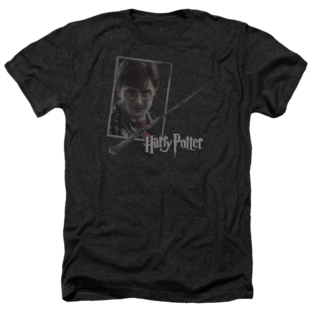 Harry Potter Harrys Wand Portrait Men's Heather T-Shirt Men's Heather T-Shirt Harry Potter   