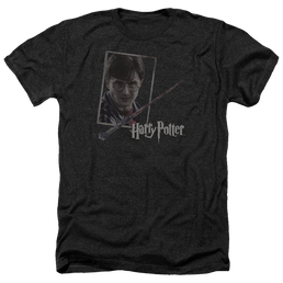 Harry Potter Harrys Wand Portrait Men's Heather T-Shirt Men's Heather T-Shirt Harry Potter   
