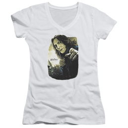 Harry Potter Snape Poster Juniors V-Neck T-Shirt Juniors V-Neck T-Shirt Harry Potter   